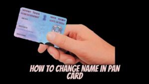 changes in pan card